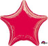 Metallic Red Star Foil Balloon 45cm Each