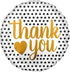 Modern Dots Thank You Foil Balloon 45cm Each
