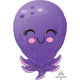 Amscan_OO Balloon - Foil Octopus Foil Balloon 35cm x 53cm Each