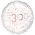 Rose Gold 30 Foil Balloon 45cm Each