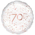 Rose Gold 70 Foil Balloon 45cm Each