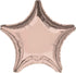 Rose Gold Star Foil Balloon 45cm Each