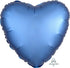Satin Luxe Azure Heart Foil Balloon 45cm Each