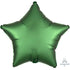 Satin Luxe Emerald Star Foil Balloon 45cm Each