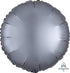 Satin Luxe Graphite Circle Foil Balloon 45cm Each
