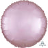 Satin Luxe Pastel Pink Circle Foil Balloon 45cm Each