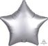 Satin Luxe Platinum Star Foil Balloon 45cm Each