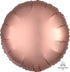 Satin Luxe Rose Copper Circle Foil Balloon 45cm Each