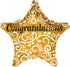 Sophisticated Star Congratulations Foil Balloon 45cm Each