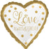 Sparkling Gold Wedding Foil Balloon 45cm Each
