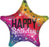 Star Rainbow Star Birthday Foil Balloon 45cm Each