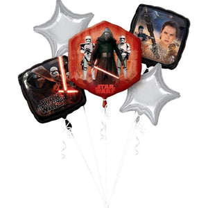 Amscan_OO Balloon - Foil Star Wars The Force Awakens Birthday Foil Balloon Bouquet 5pk