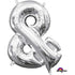 Symbol & Silver Foil Balloon 40cm Each