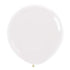 Crystal Clear Latex Balloons 90cm 2pk