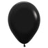 Fashion Black Latex Balloons 30cm 100pk