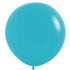 Fashion Caribbean Blue Latex Balloons 60cm 3pk