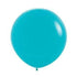 Fashion Caribbean Blue Latex Balloons 90cm 2pk