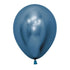 Metallic Reflex Blue Latex Balloons 30cm 50pk