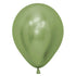 Metallic Reflex Lime Green Latex Balloons 30cm 50pk