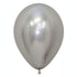 Metallic Reflex Silver Latex Balloons 30cm 50pk