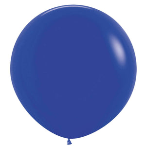 Amscan_OO Balloon - Plain Latex Royal Blue Lime Green Latex Balloons 60cm 3pk