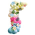 Tiki Tropics Hawaiian Tiki Balloon Arch with Tropical Flowers & Foliage