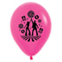 70's Disco Theme Neon Fuchsia Latex Balloons 30cm 6pk