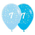 Age 7 Fashion Blue & Royal Blue Latex Balloons 30cm 6pk