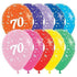 Age 70 Fashion Assorted Latex Balloon 30cm 25pk