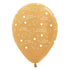 Anniversary Metallic Gold Latex Balloons 30cm 6pk