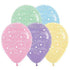 Anniversary Pastel Assorted Latex Balloons 30cm 25pk