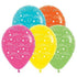 Anniversary Tropical Assorted Latex Balloons 30cm 25pk