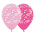 Birthday Girl Fashion Pink & Fuchsia Latex Balloon 30cm 25pk