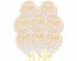 Coloured Confetti Crystal Clear Latex Balloons 30cm 12pk