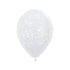 Filigree Satin Pearl White Latex Balloons 30cm 12pk