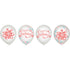Free Spirit Happy Birthday Latex Balloons & Confetti 30cm 6pk