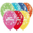 Happy Birthday Hats Fashion Assorted Latex Balloon 30cm 12pk