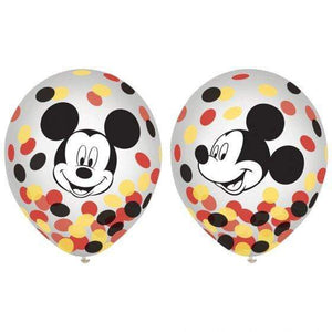 Amscan_OO Balloon - Printed Latex Mickey Mouse Forever Confetti Latex Balloons 30cm 6pk