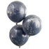 Mix It Up Double Stuffed Navy with Silver Shred Balloon Bundle