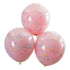 Mix It Up Pastel Confetti Double Stuffed Balloons 45cm