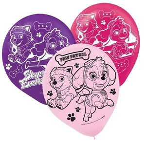 Amscan_OO Balloon - Printed Latex Paw Patrol Girl Latex Balloons 30cm 6pk