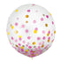 Pink & Gold Confetti Latex Balloon 60cm 2pk