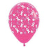 Pink Ribbon Fashion Fuchsia Latex Balloons 30cm 25pk