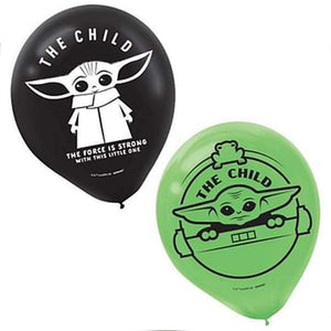 Amscan_OO Balloon - Printed Latex The Mandalorian Star Wars Latex Balloons 30cm 6pk