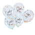Twinkle Twinkle Confetti Balloons Baby Boy Blue 30cm
