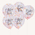 Twinkle Twinkle Confetti Balloons Baby Girl Pink 30cm