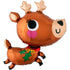 Adorable Reindeer Supershape Foil Balloon 76cm x 76cm Each
