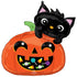 Cat and Candy Pumpkin Supershape Foil Ballloon 63cm Each