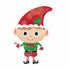 Christmas Elf Supershape Foil Balloon 66cm x 91cm Each