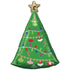 Festive Christmas Tree Supershape Foil Balloon 43cm x 60cm Each